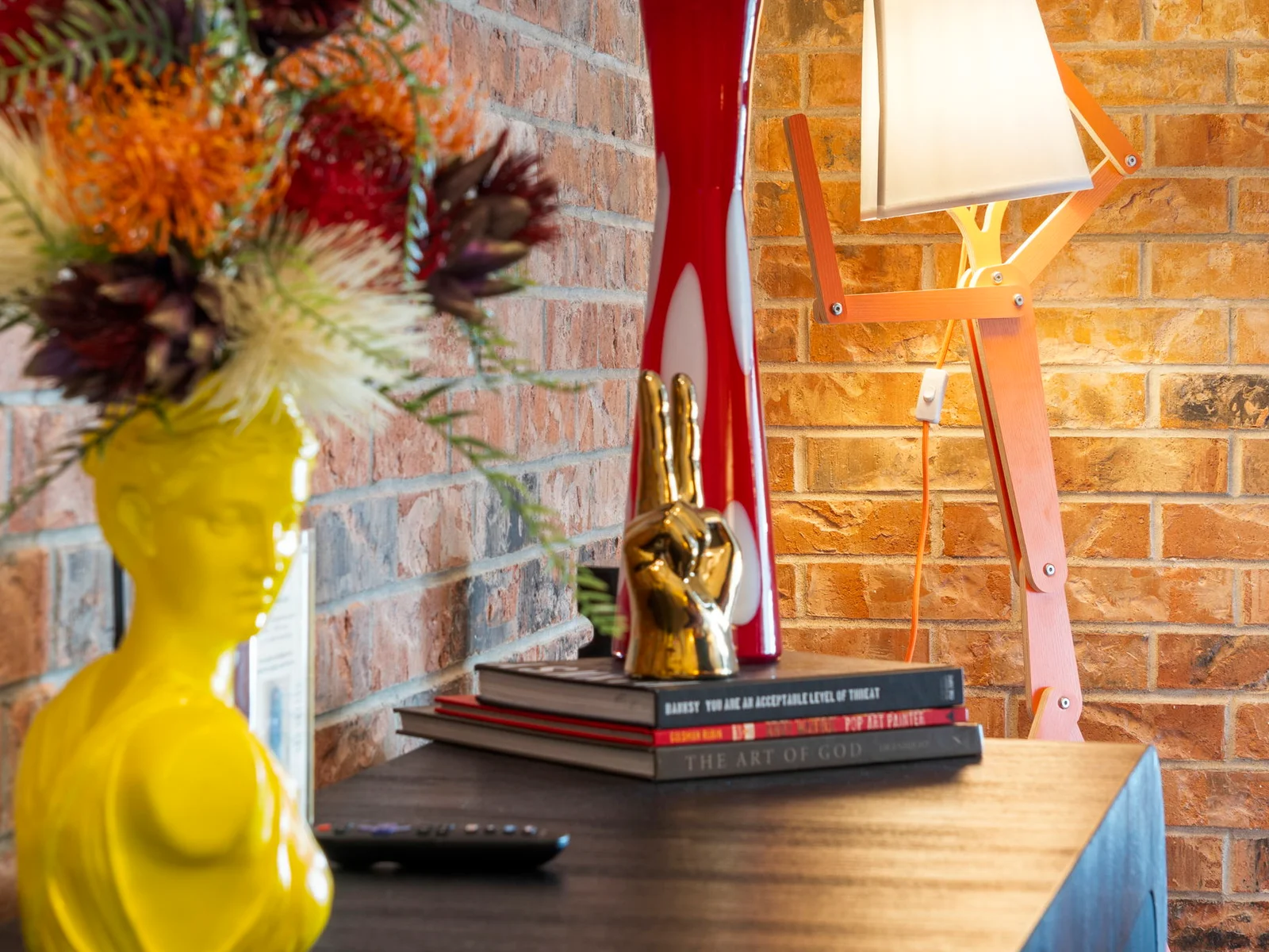 Fun decor throughout