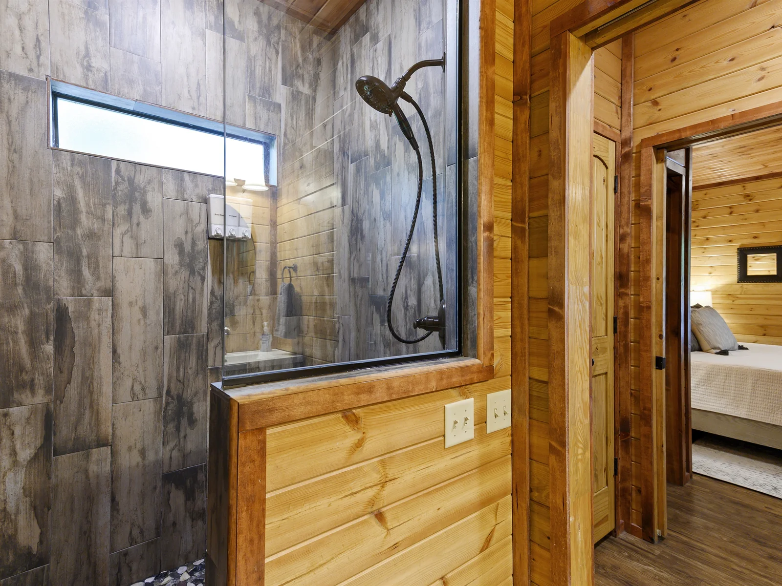Generous Walk-In Shower with Modern Design