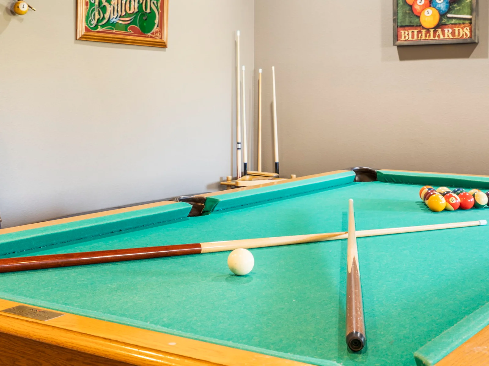 Lower level pool table