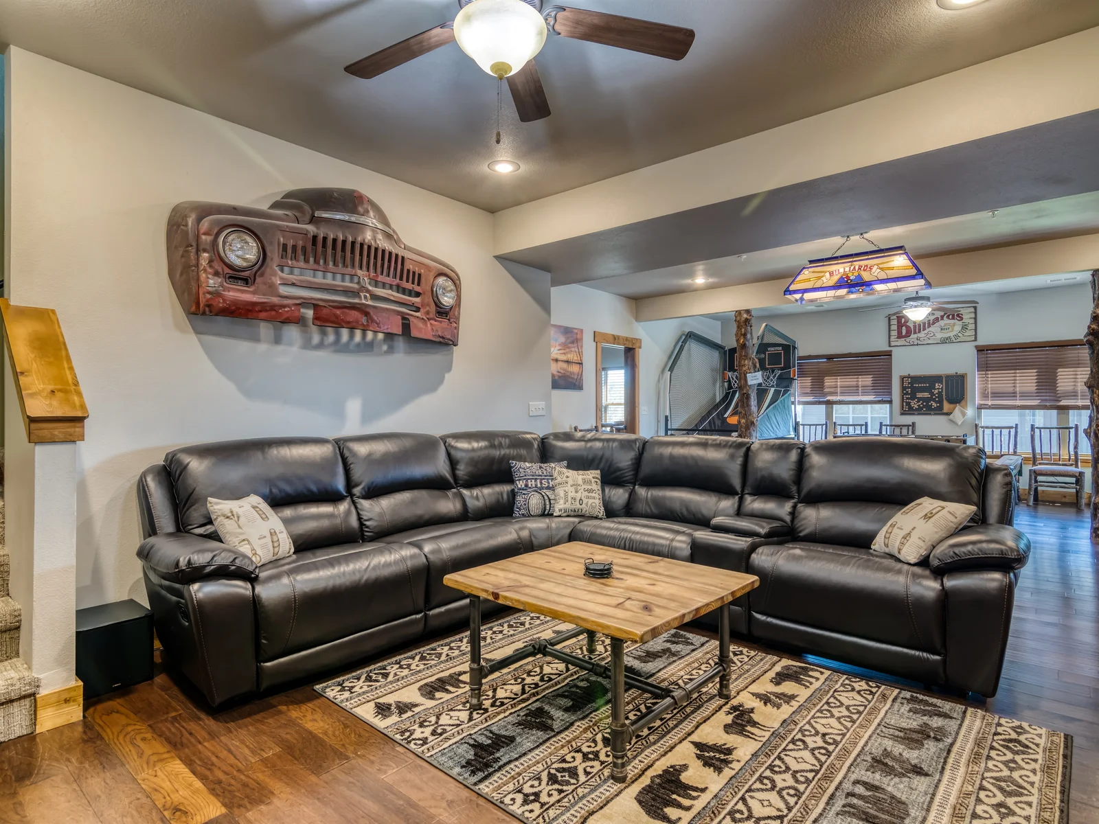 Everyone will have a blast in the lower level game room