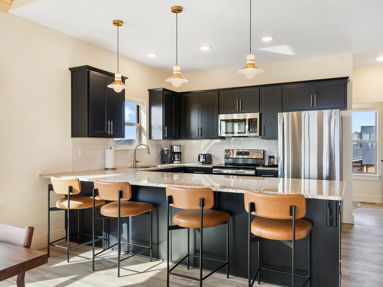 Extra bar seating for the kitchen!