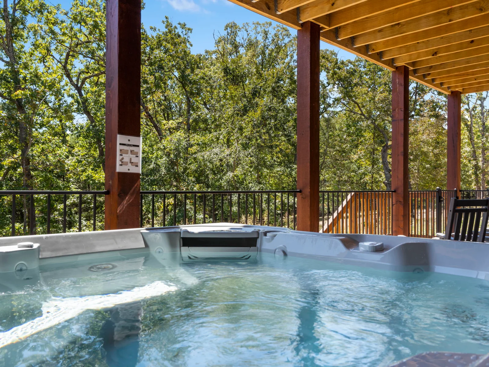 Relax in the hot tub!