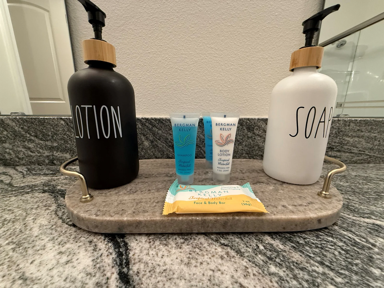 Starter pack of paper and soap supplies provided