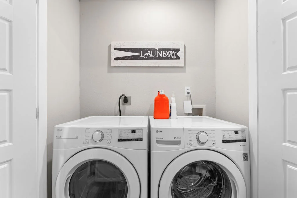 Lower level laundry