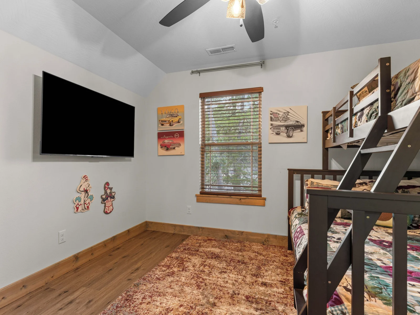 Upstairs Bedroom, twin over full bunk with ensuite.