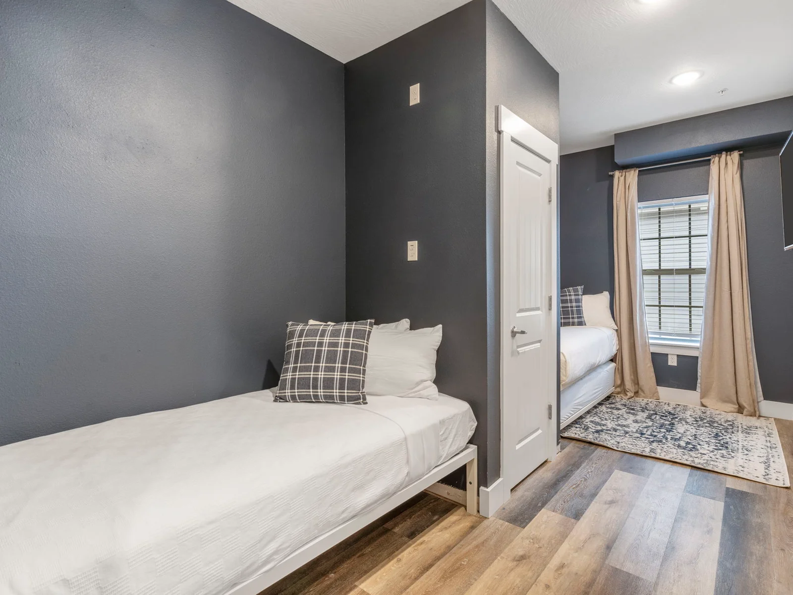 Main level twin beds w/ bath across the hall