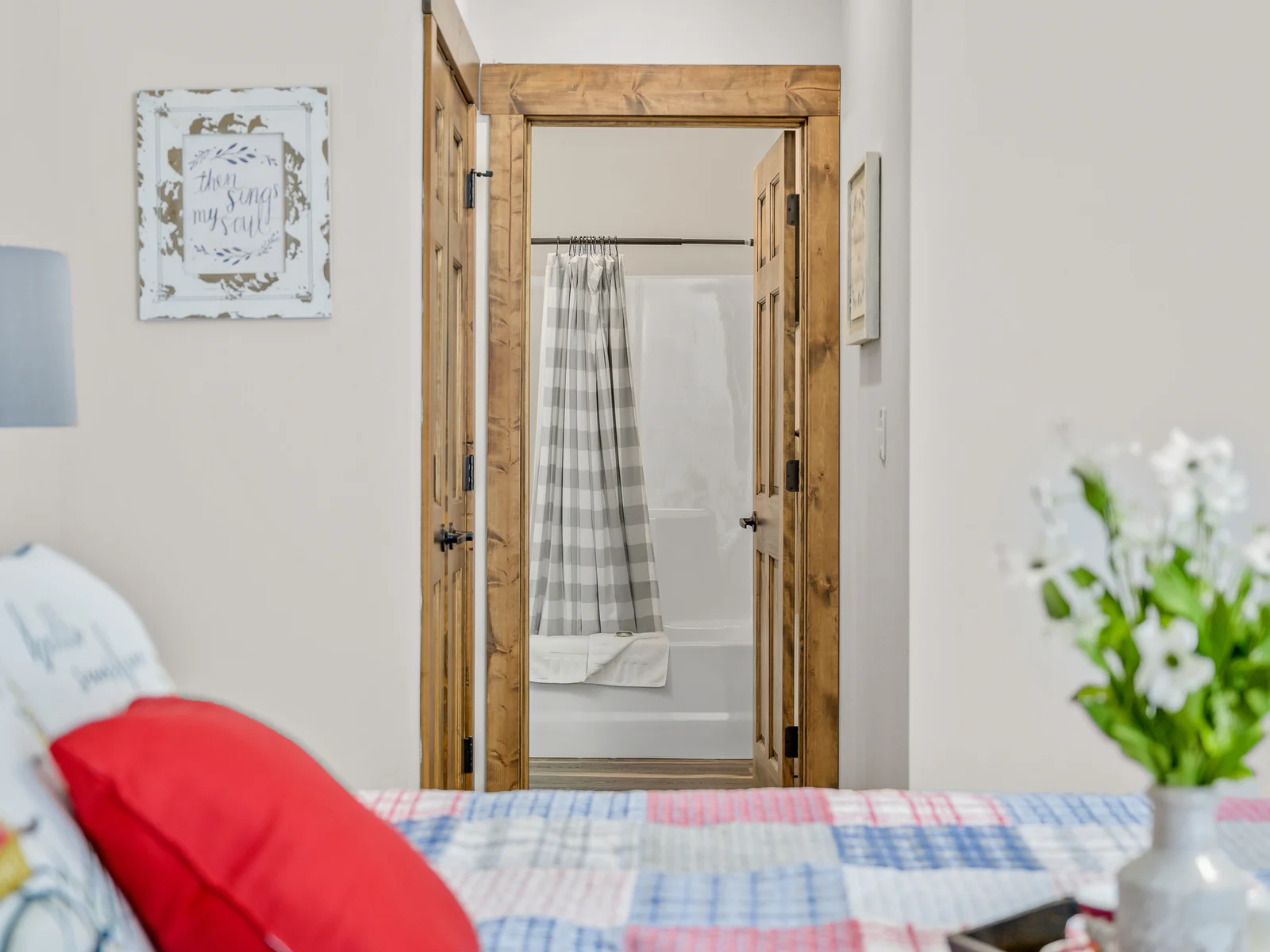 Anne Shirley view into bathroom