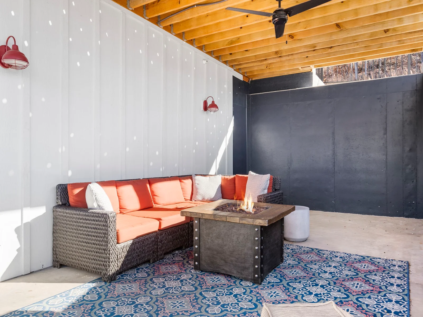 Lower level outdoor seating
