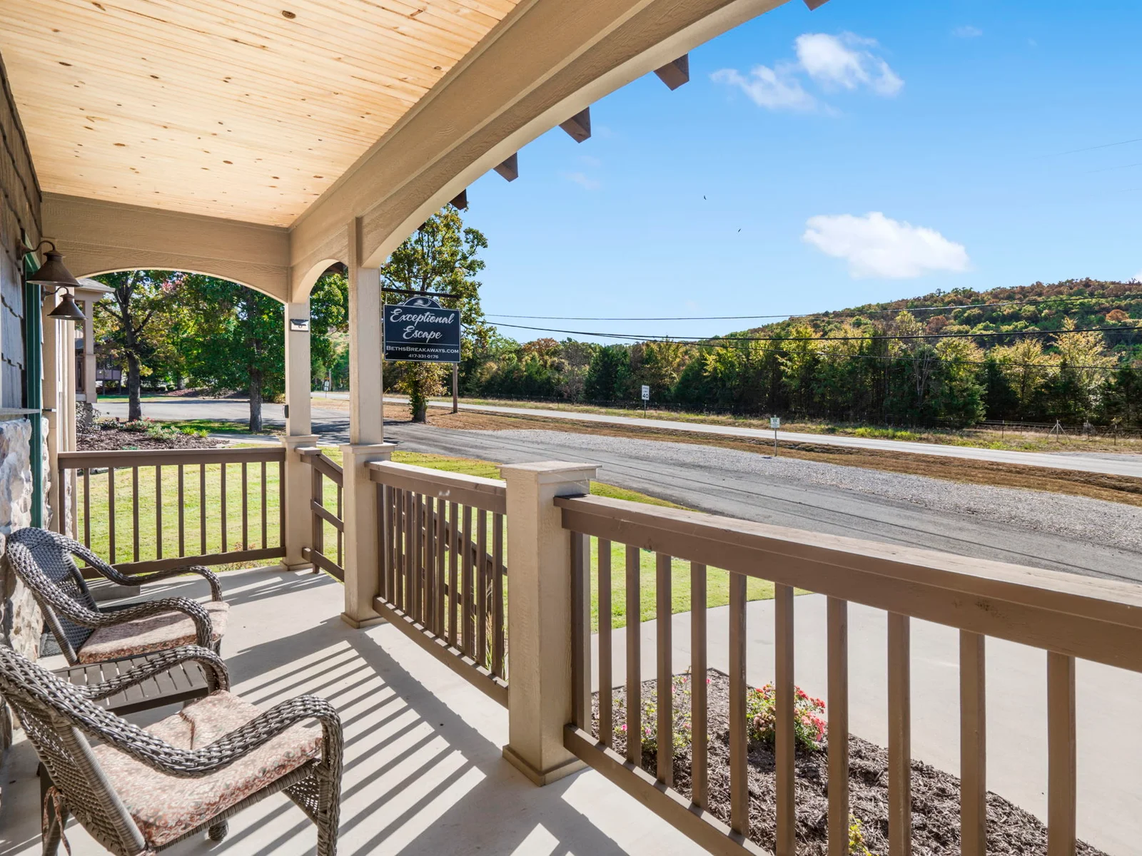 View off your front porch