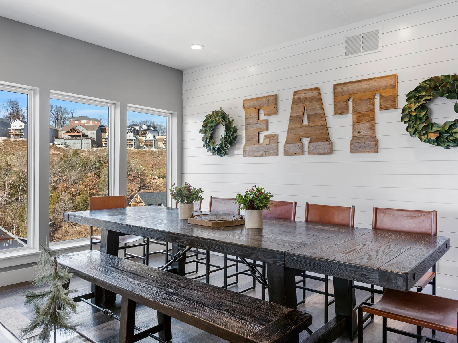 Seating at the dining table for the family!