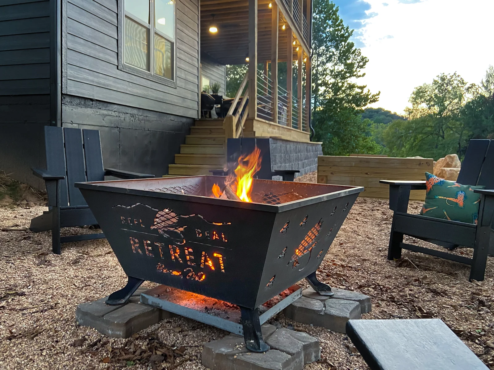 Roast your hot dogs with family or friends