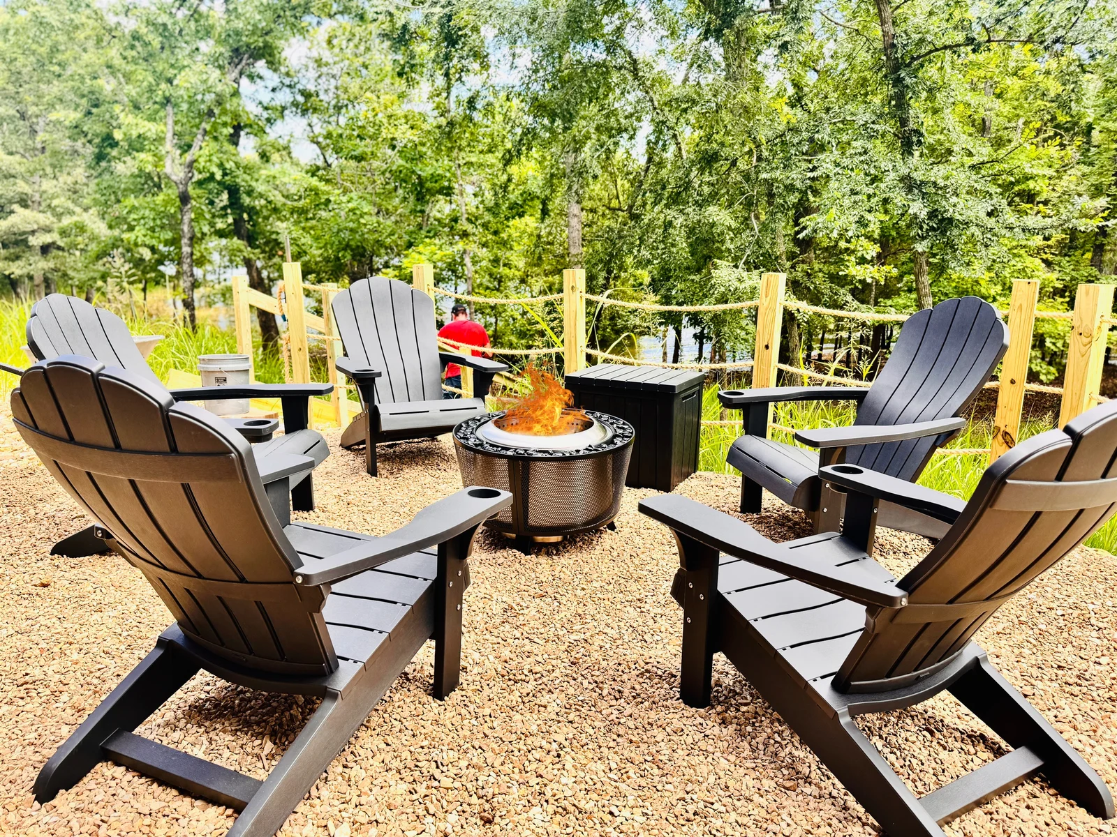 New outdoor fire pit