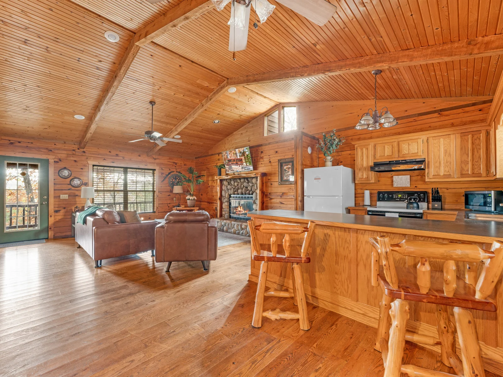 Where comfort meets romance — cozy living, a dreamy bedroom, and a kitchen made for two