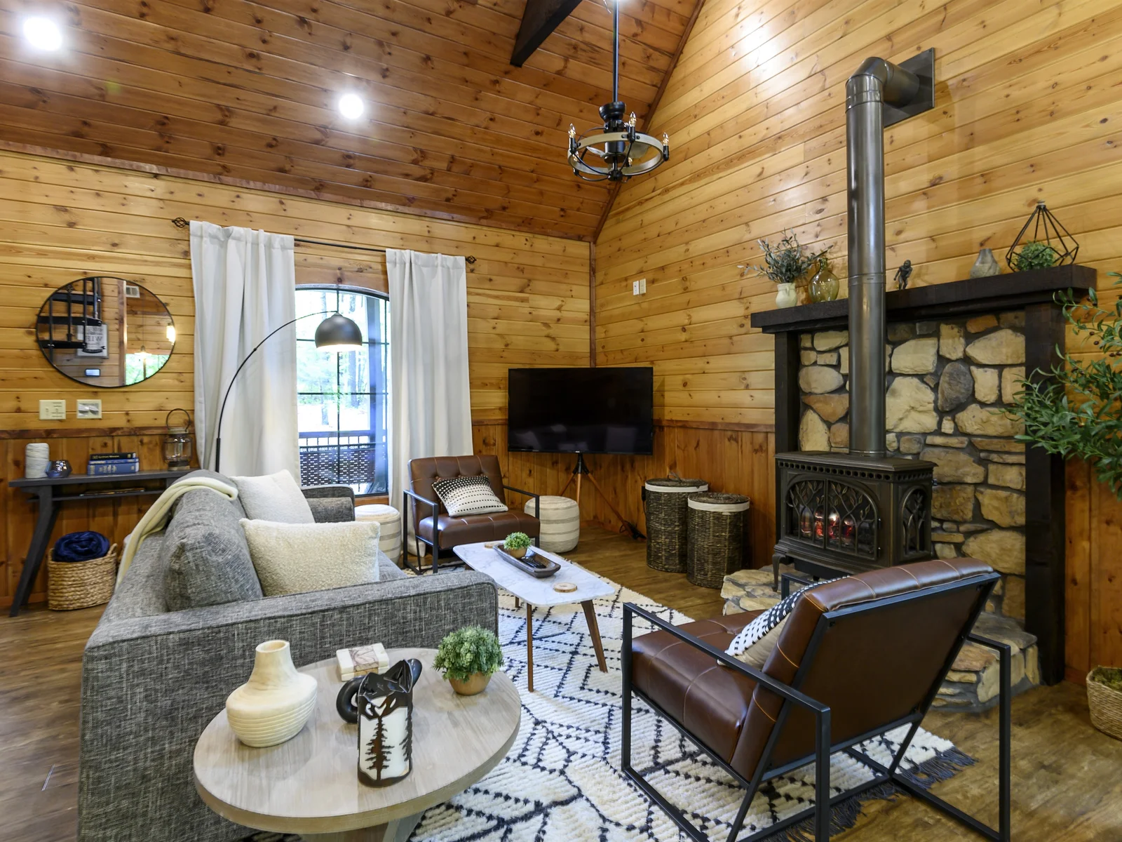 The Living Room is the Perfect Place to Unwind After a Day Full of Adventures