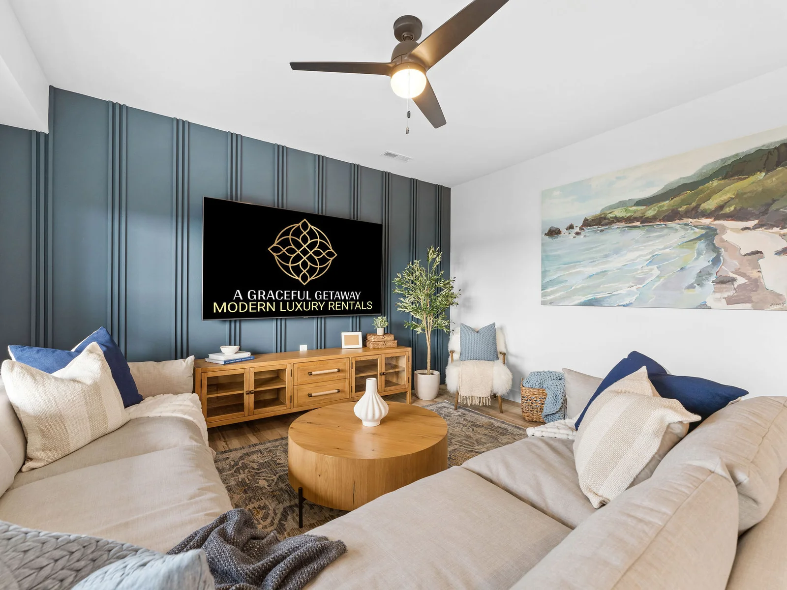 Lower level living room
