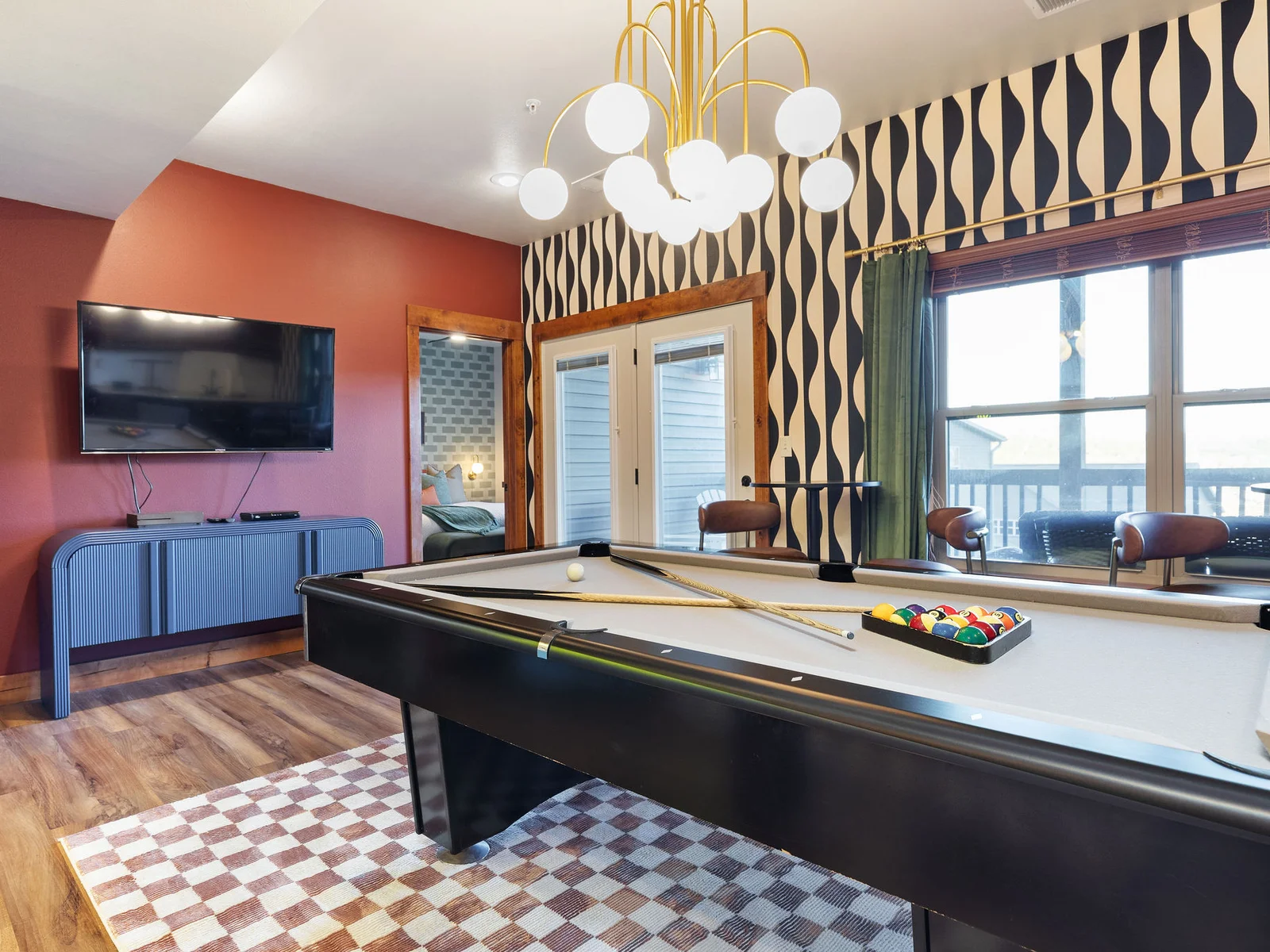 Challenge the kids to a game or pool or a game on the Xbox!