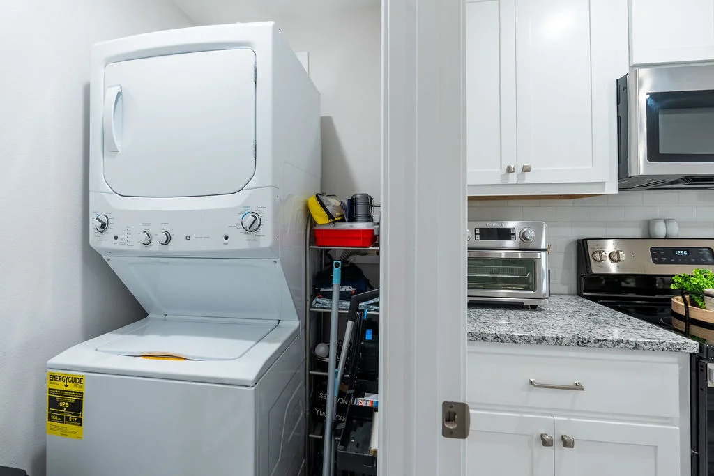 Full size washer and dryer available for your convenience
