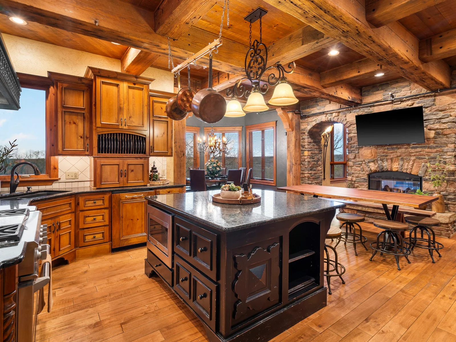 Main level fully stocked kitchen