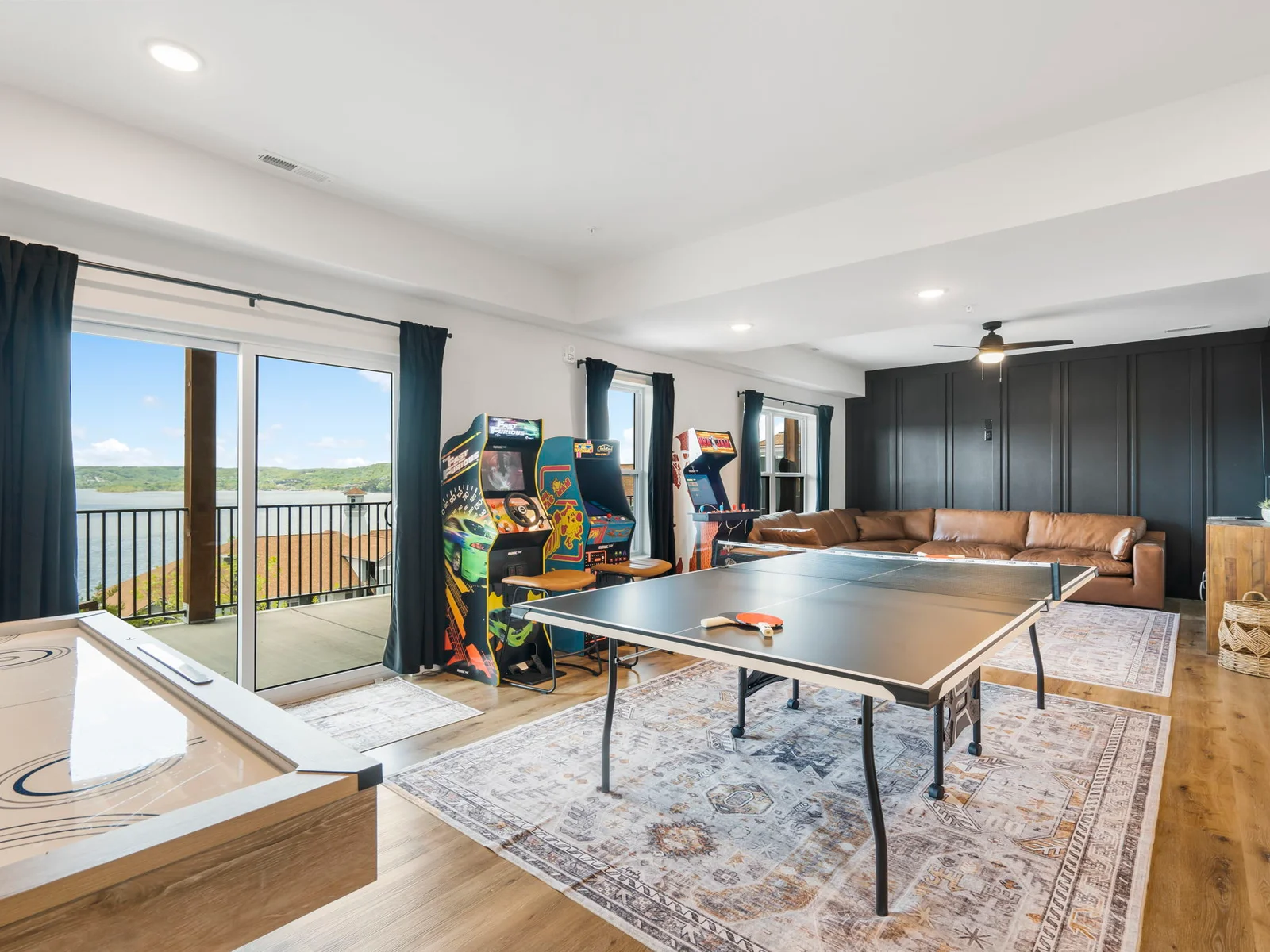 Lower level game room and living space
