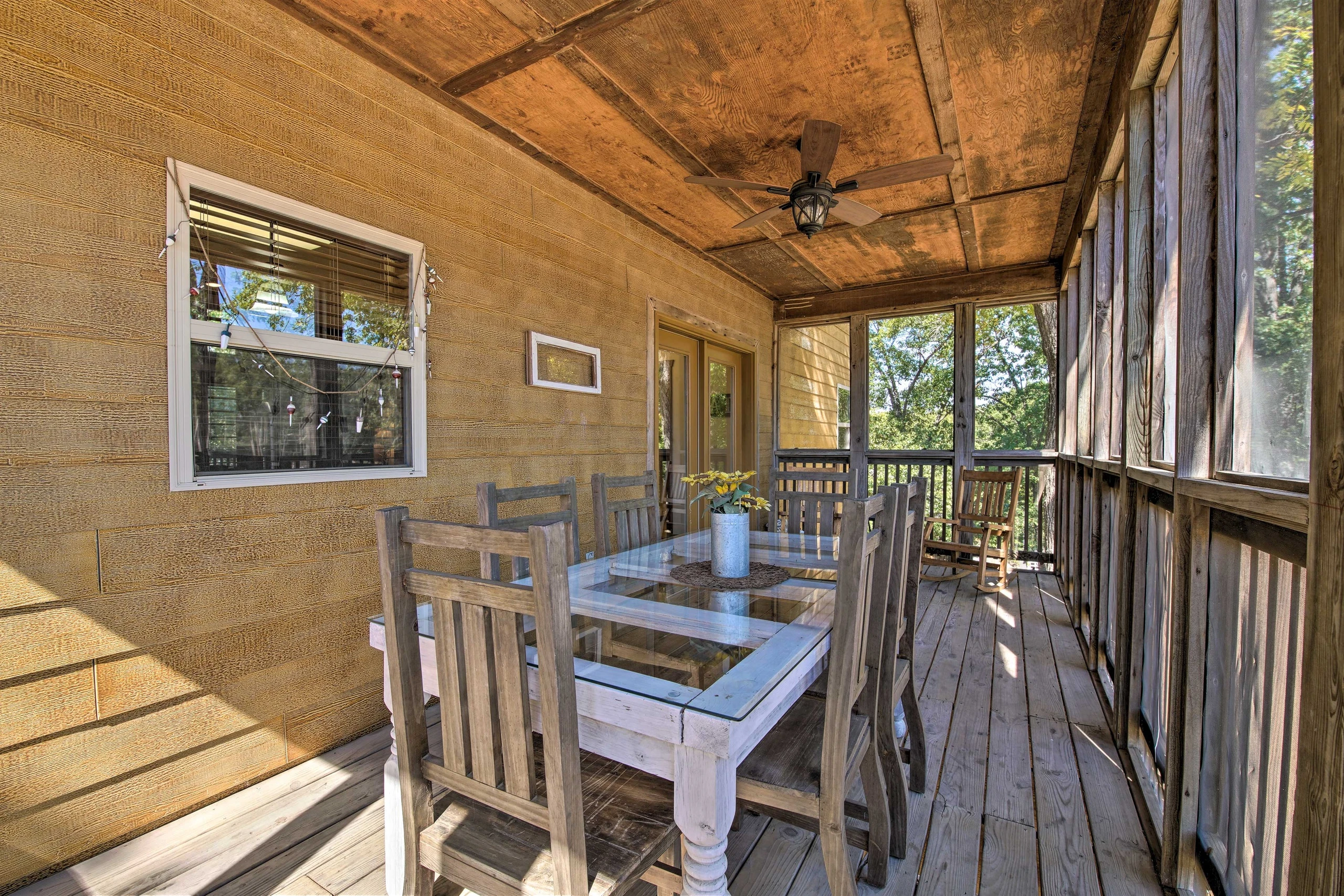 Screened in back porch