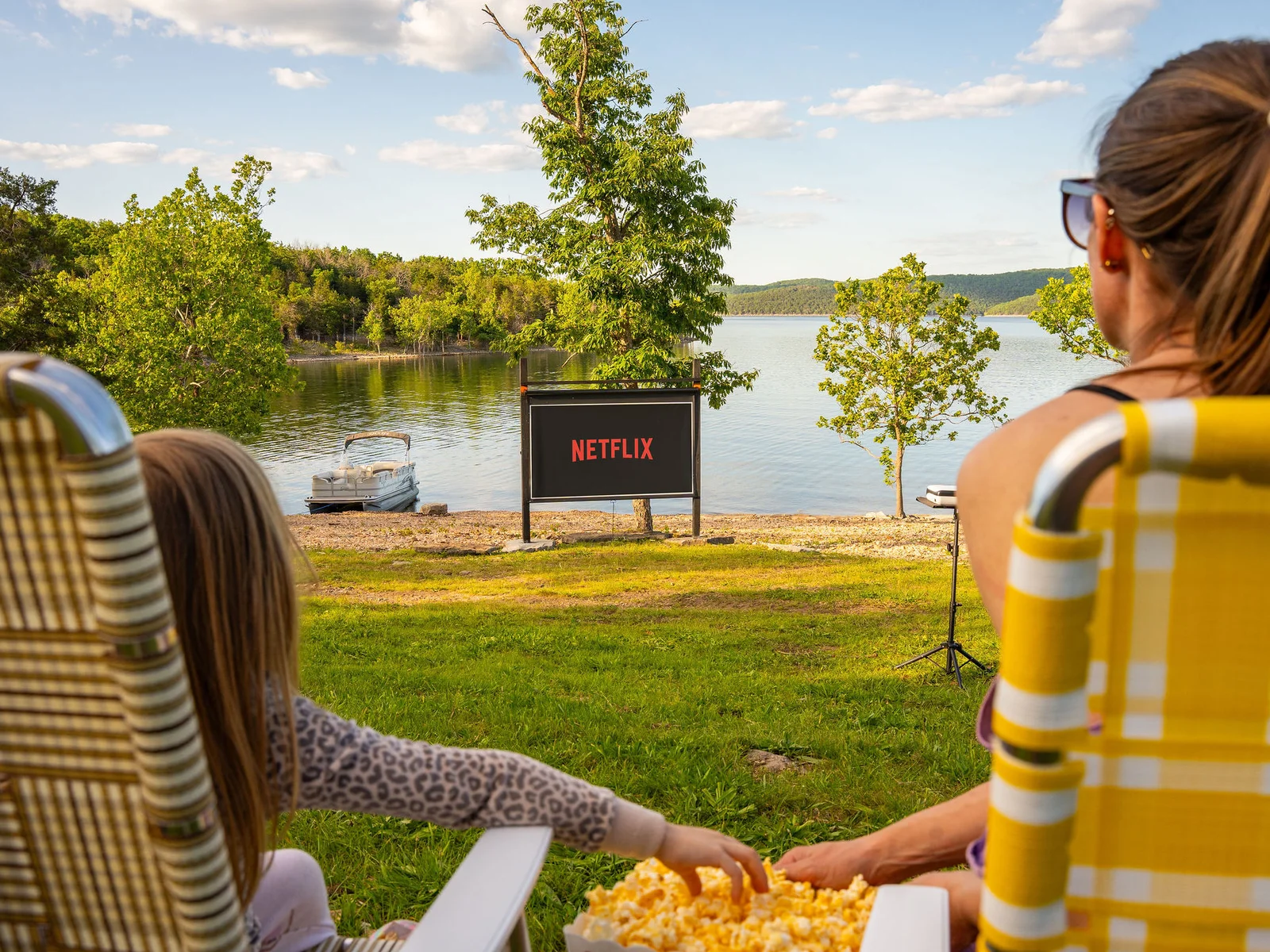 Soak in peaceful lake views from the pool and hot tub area, your front-row seat to relaxation.