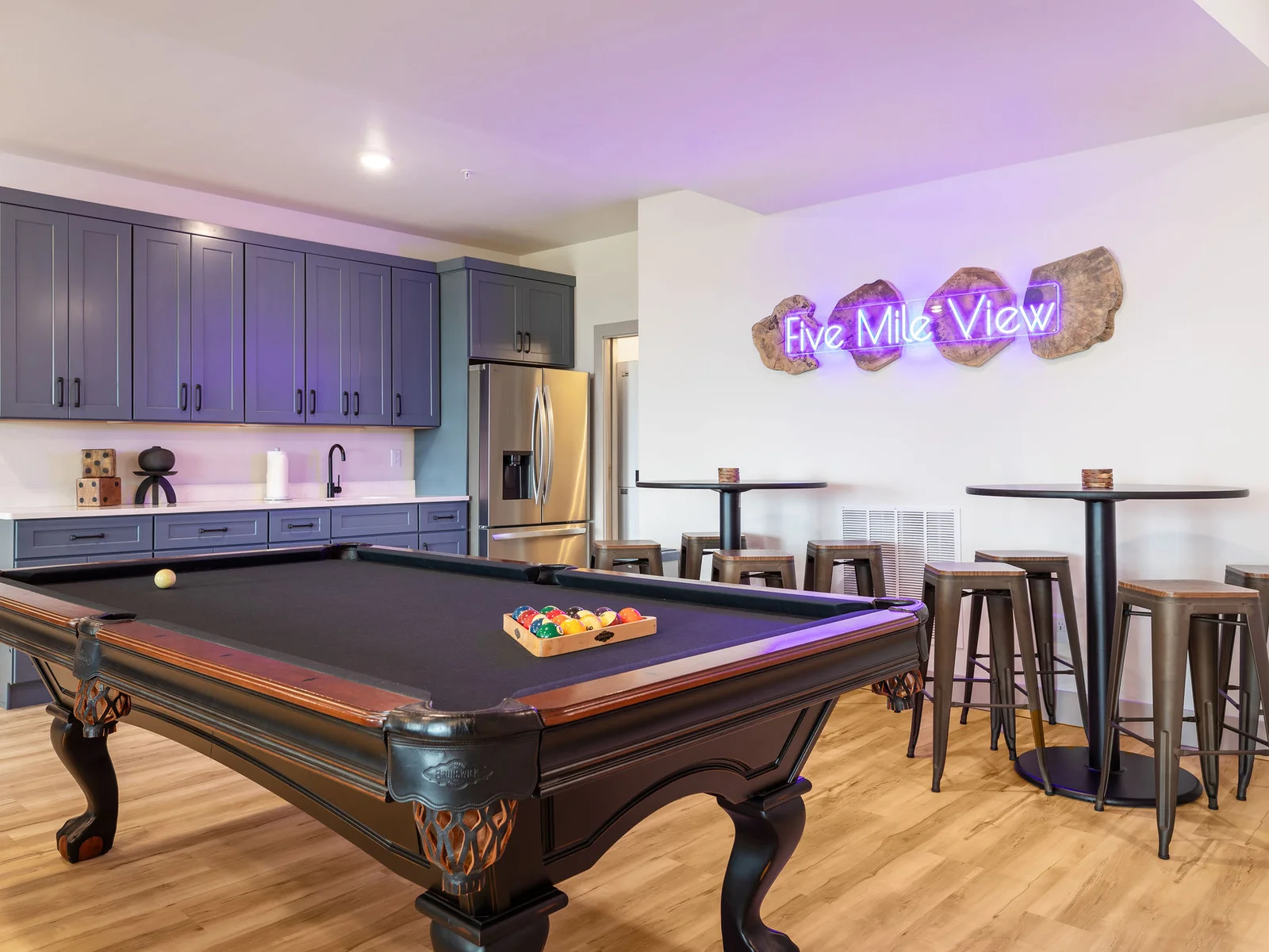 Lower level entertainment with pool and ping pong!