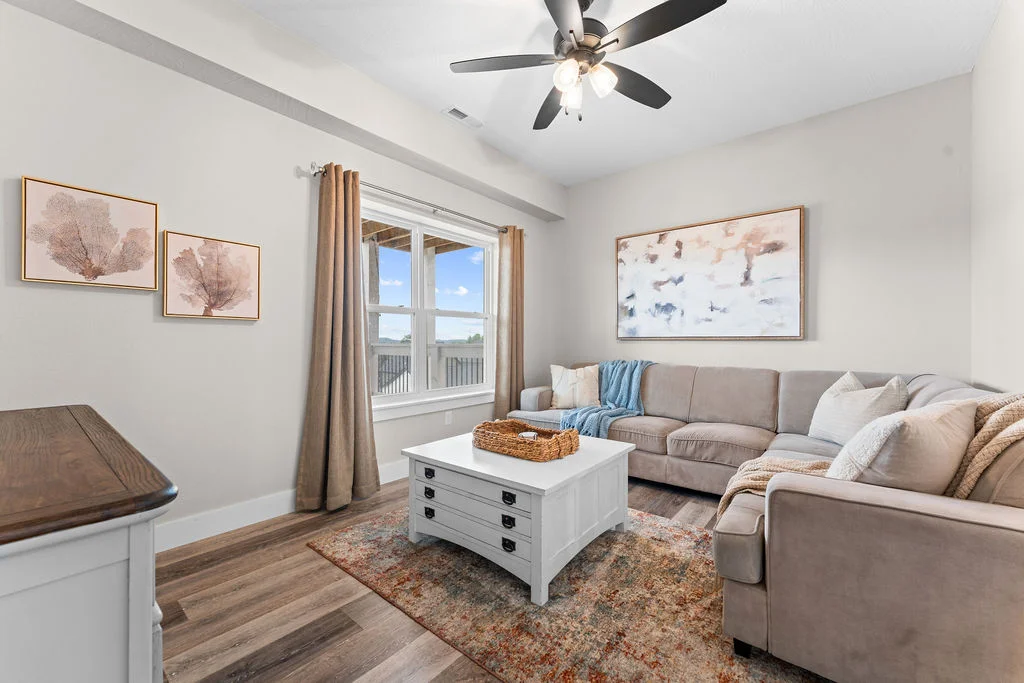 Lower level mini living room!