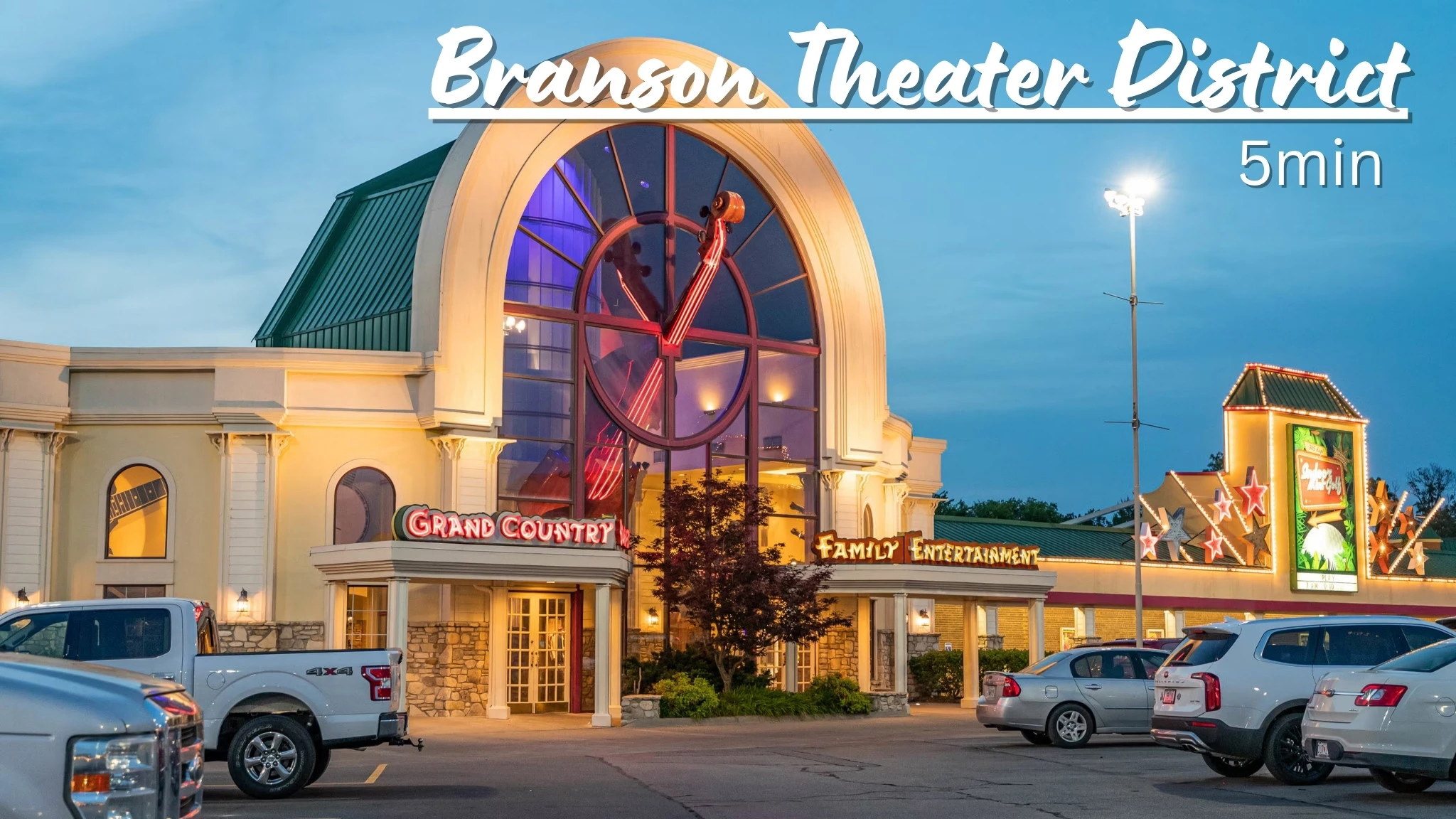 Branson Theater District - 5 minute drive