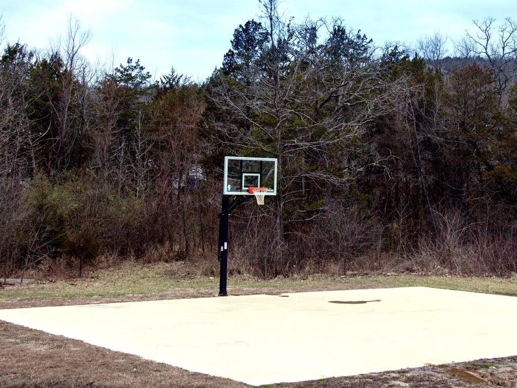 Basketball court just right down the street.