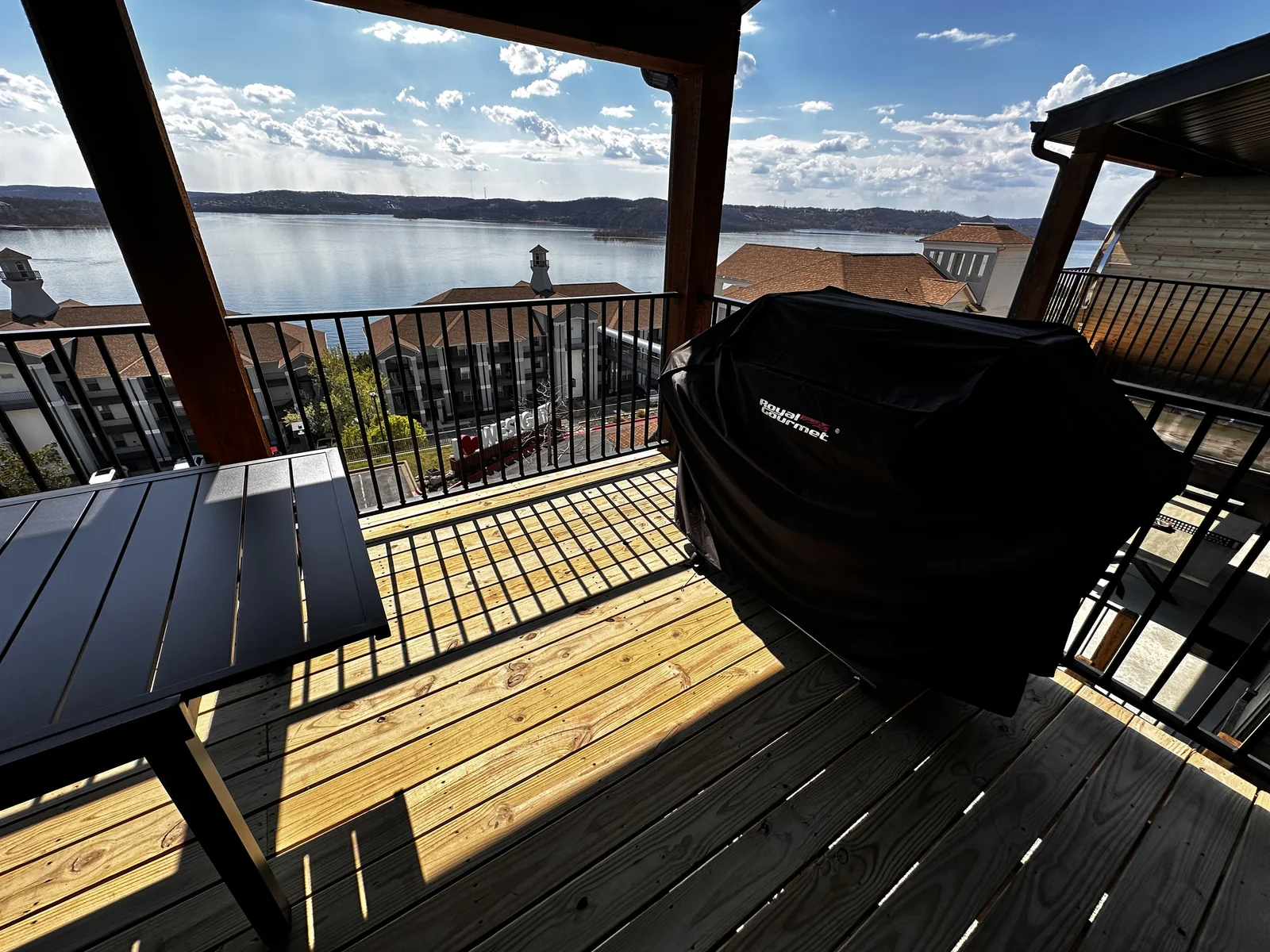 Grill on the upper deck
