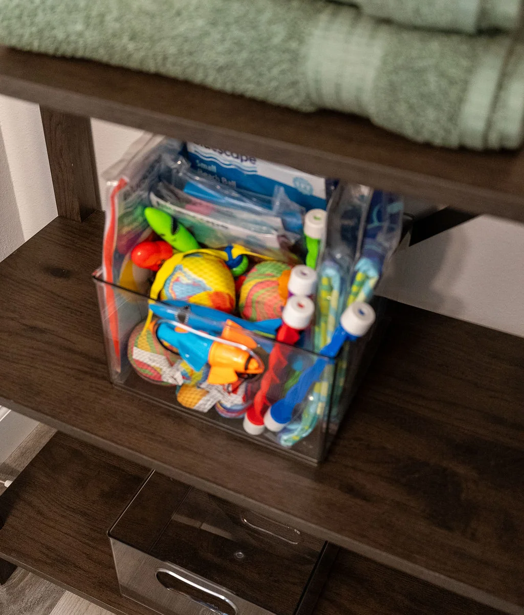 Toys and books available for the little ones!