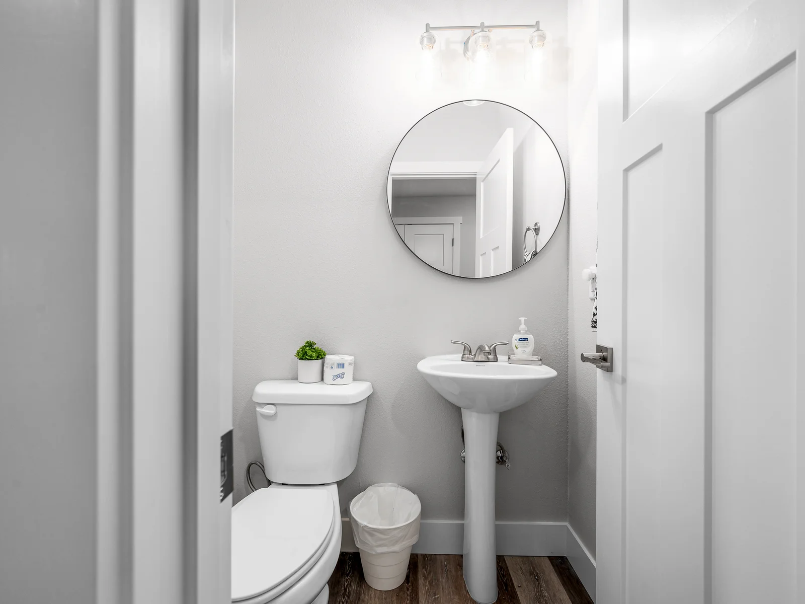 Half bath on the lower level