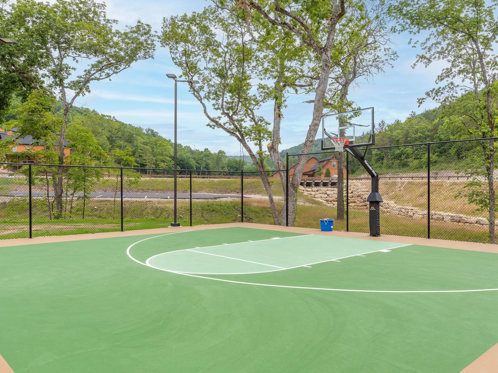 Community half basketball court!