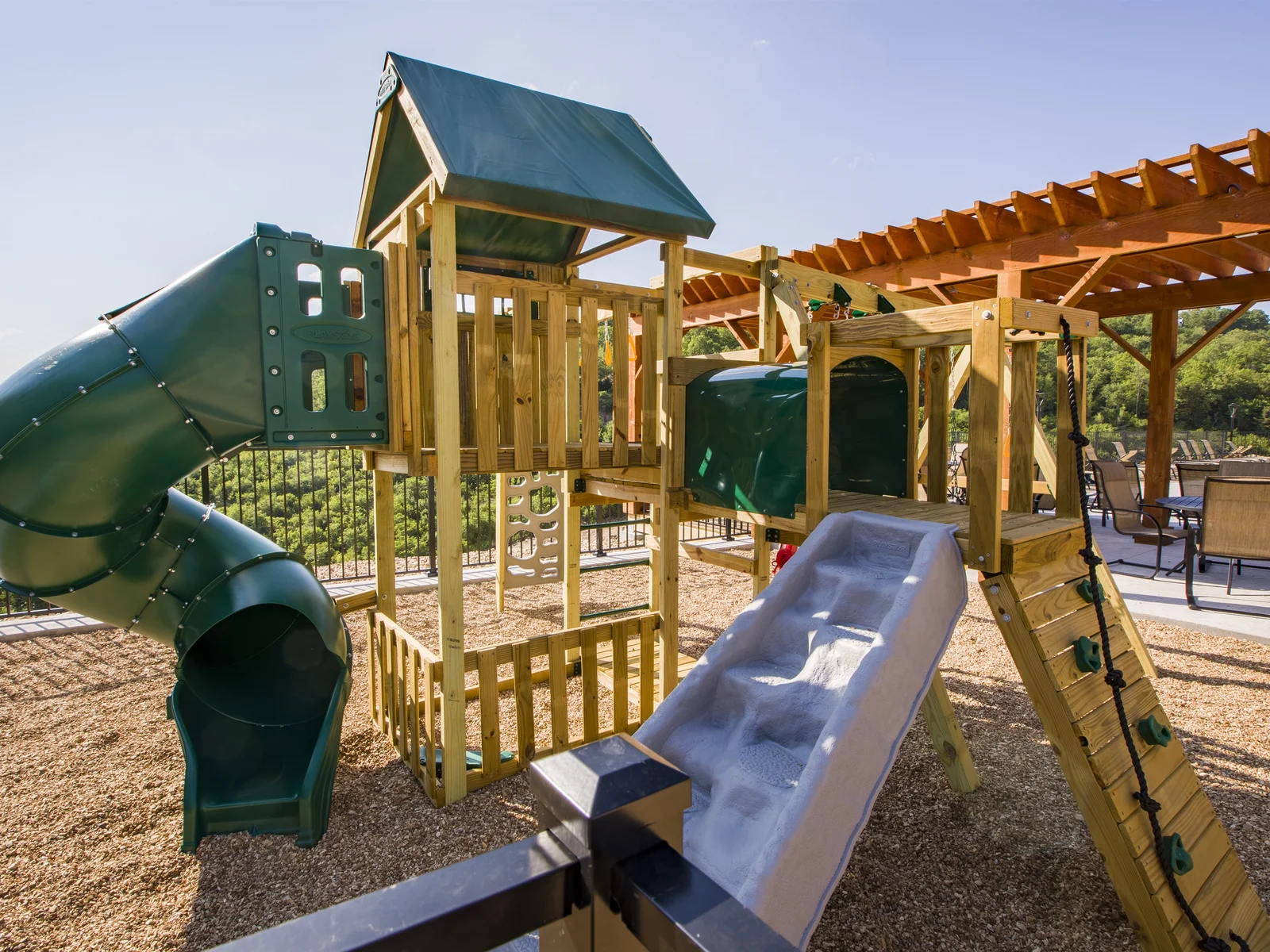 Playground near the pool