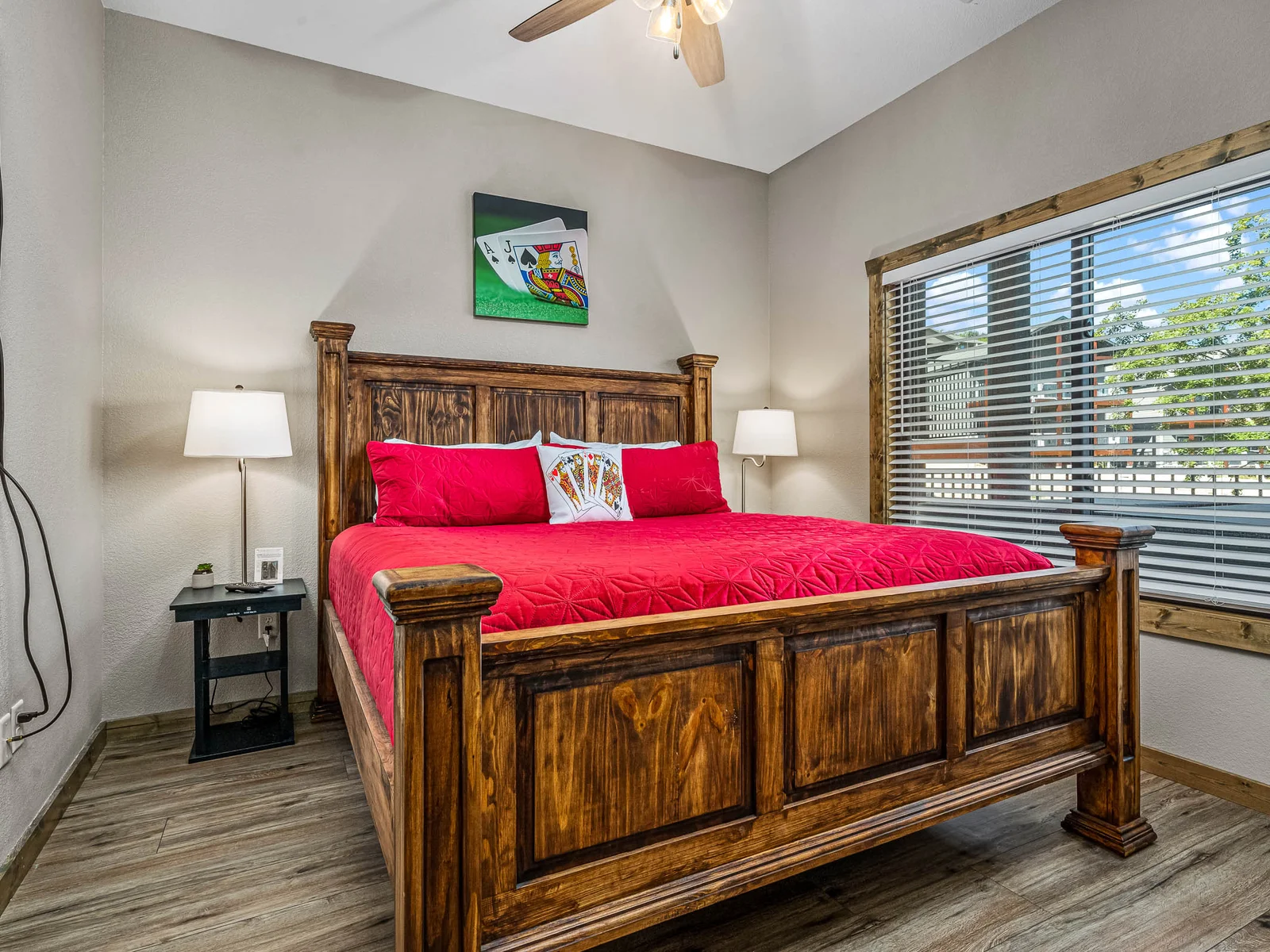 Lower level King bedroom #4 with Jack and Jill bathroom