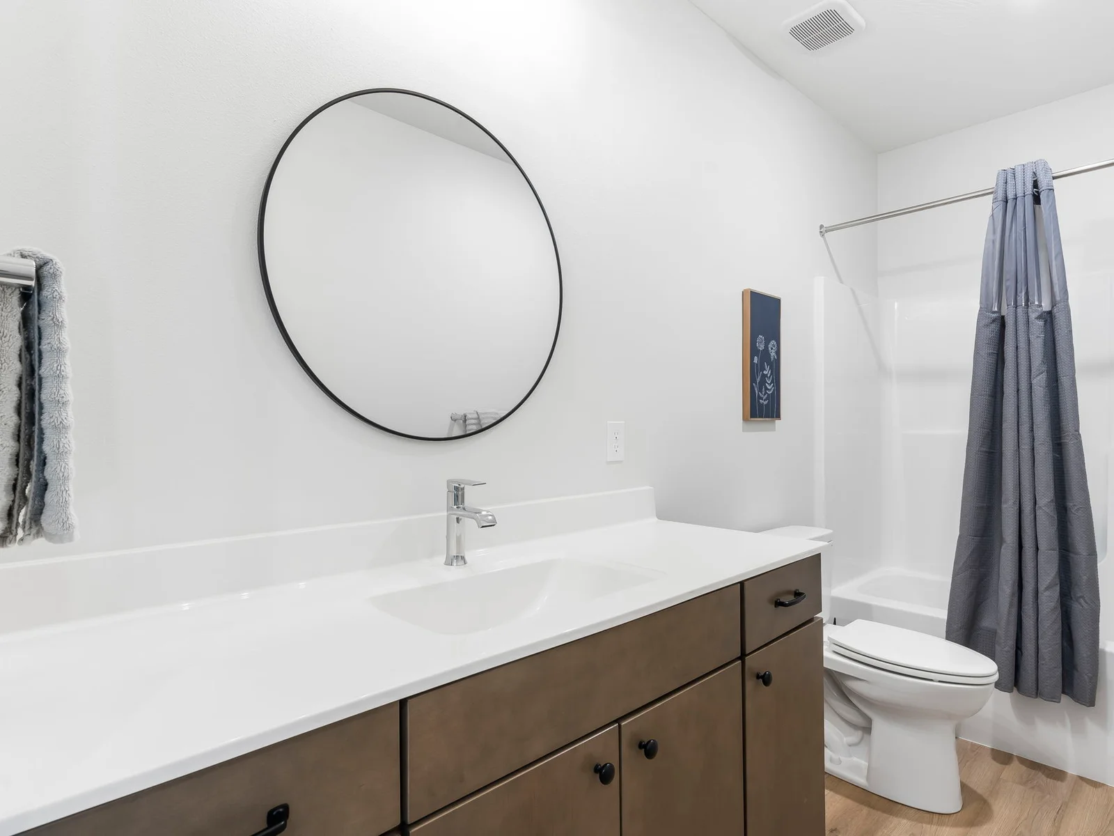 Lower level guest bath. This would be the bathroom the bunk room would use.