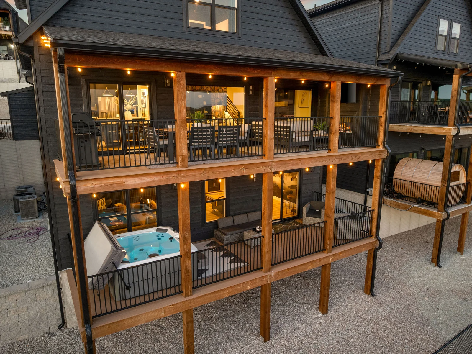 Soak in the tub or sit on the deck with all your friends!
