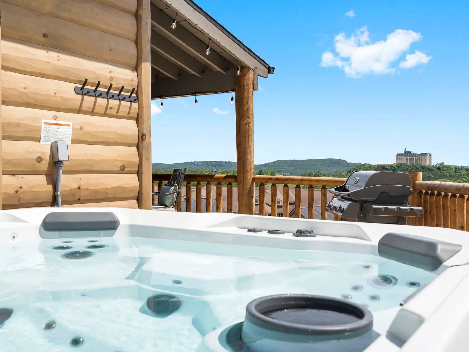 Private hot tub with a view!
