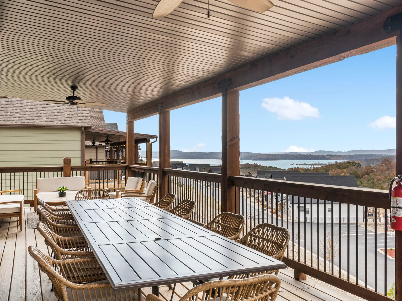 Enjoy the lake views from the deck!