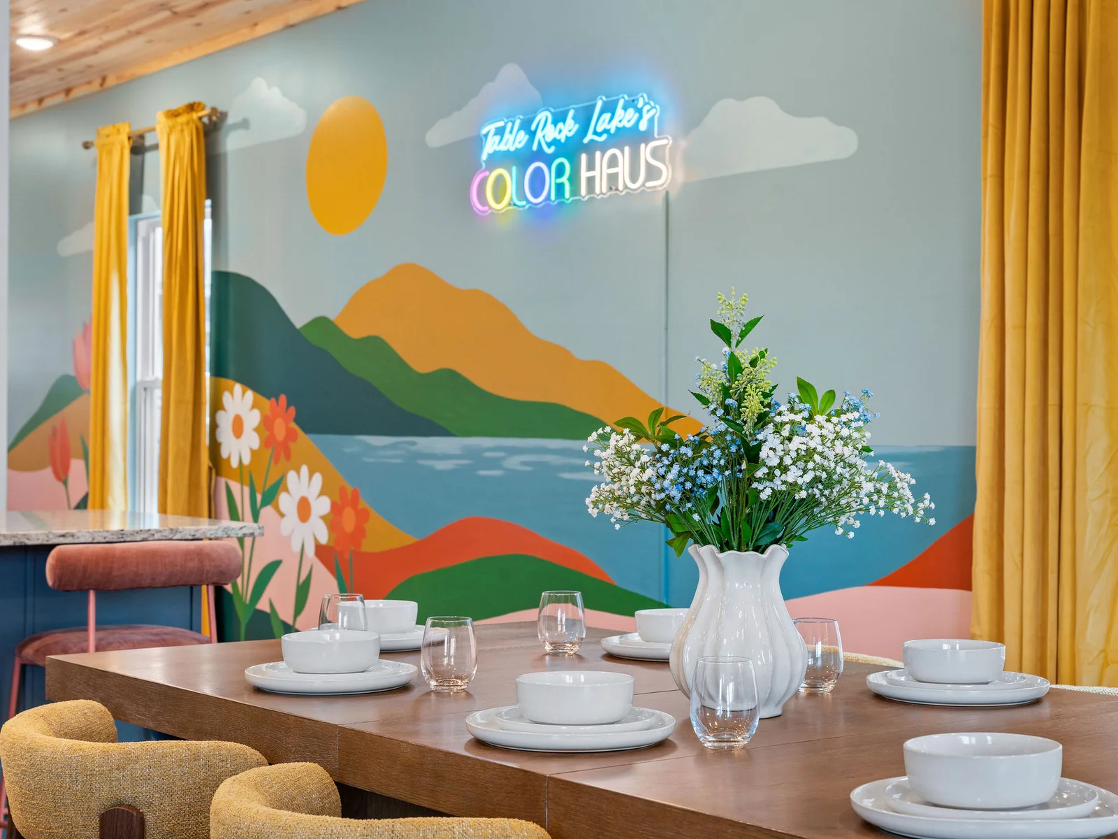 Eat together, play together, and enjoy every moment at Color Haus. 🎨🥂