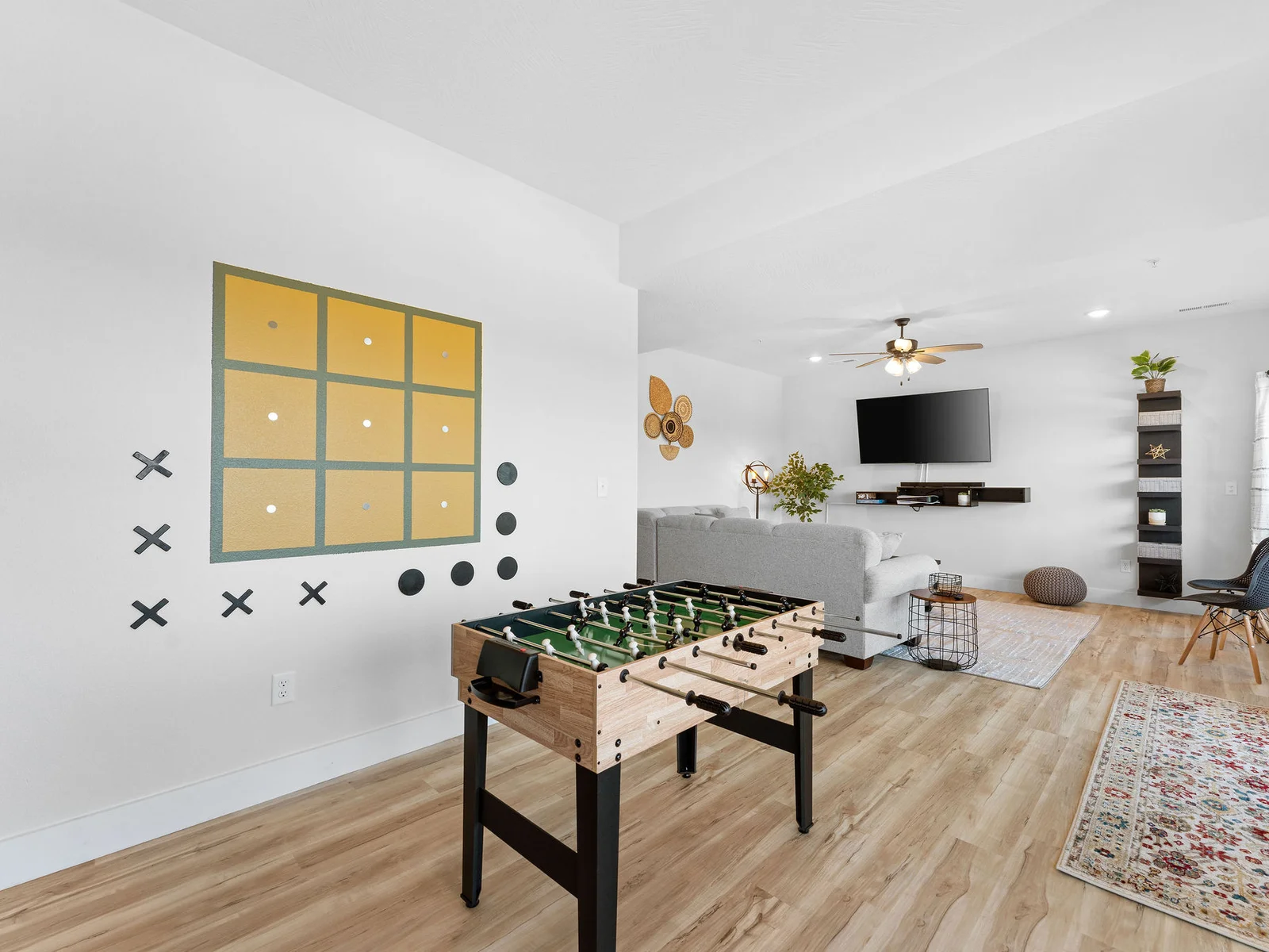 Entertainment room with fooseball and PS5!