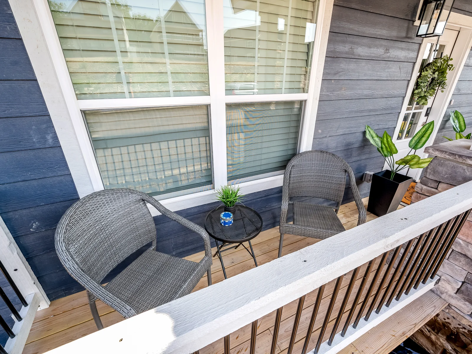 Enjoy the front porch with friends and family
