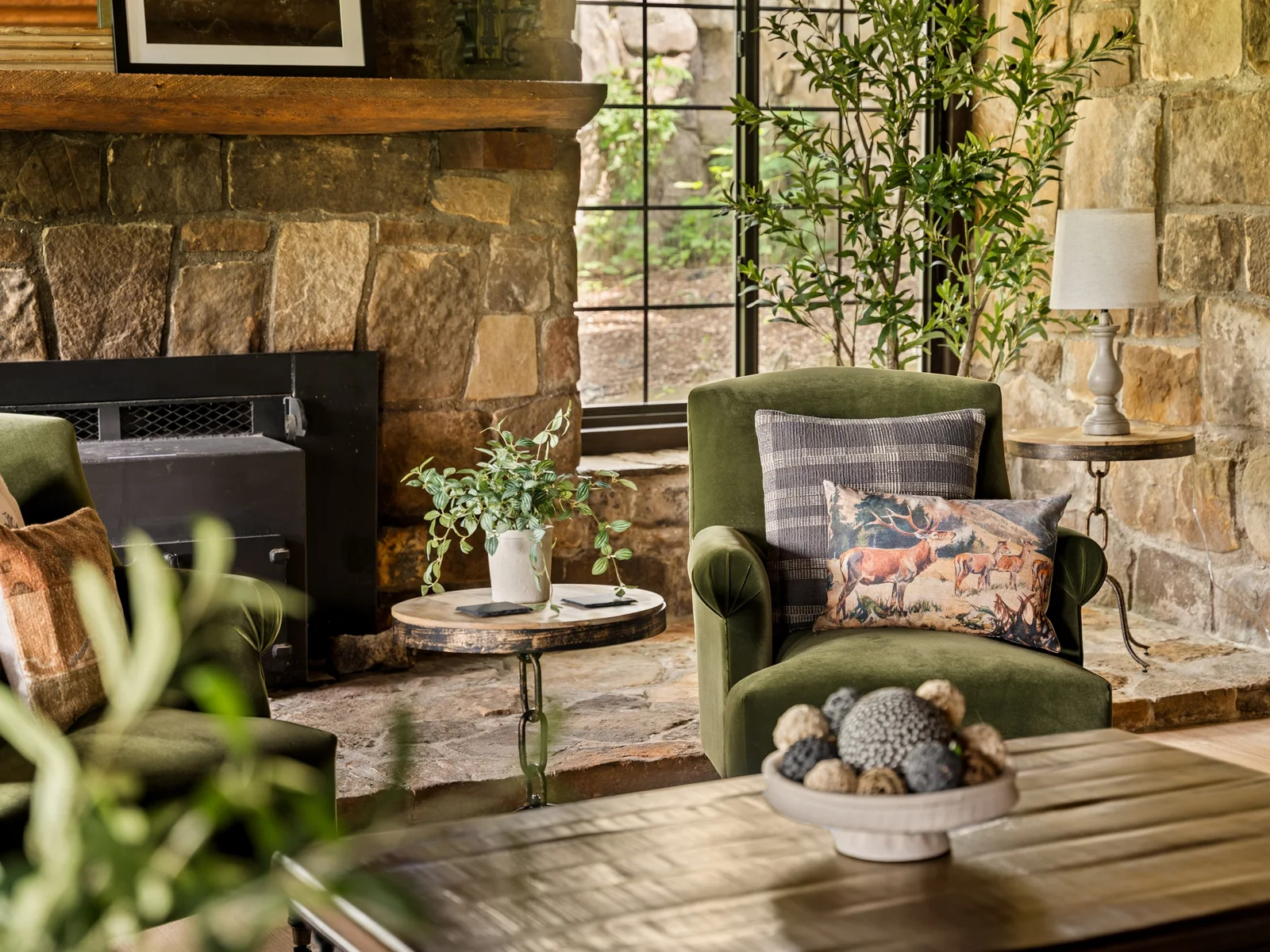 A comfy spot to relax or take in a good book.