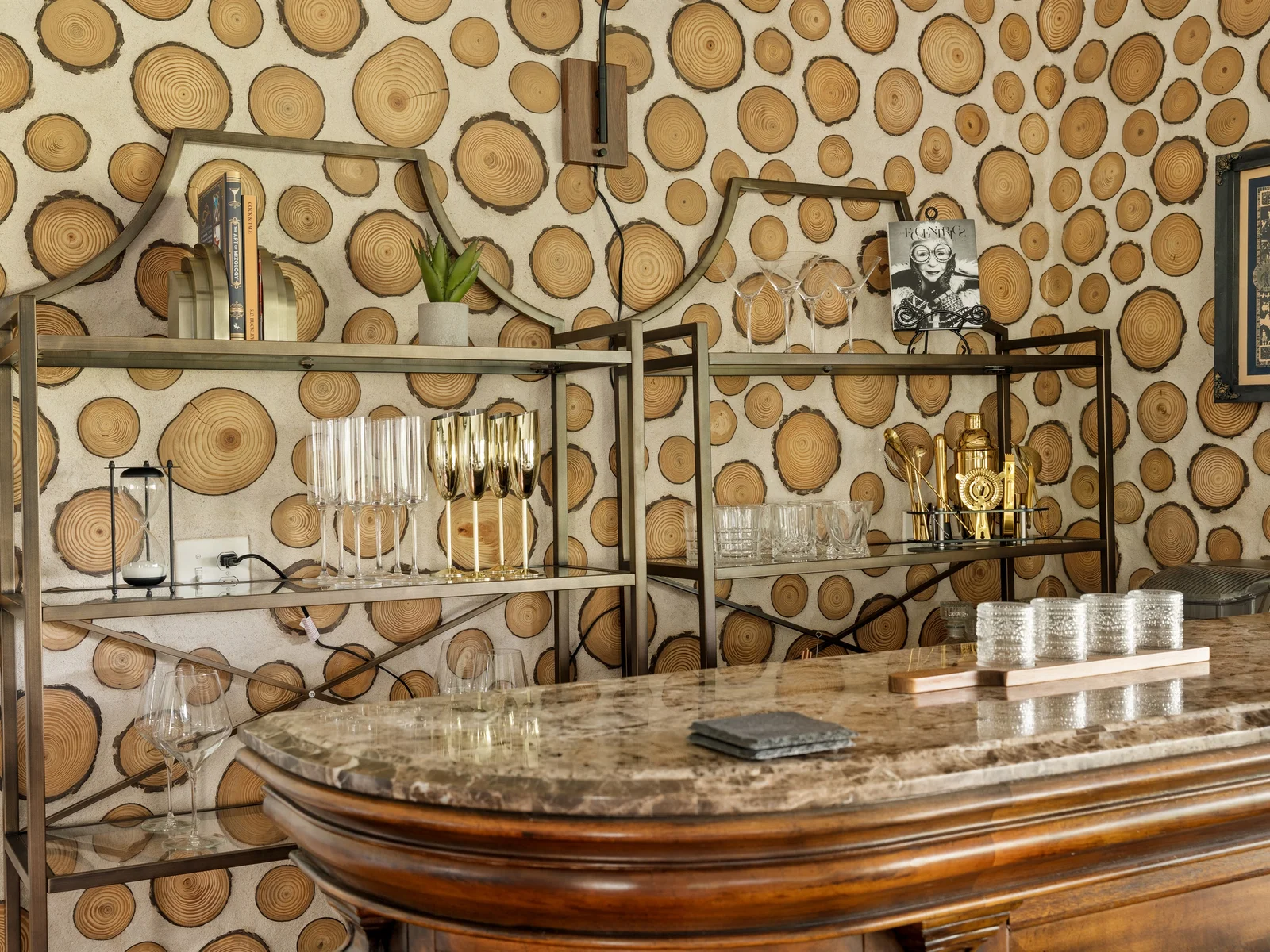 Mix your favorite drink and settle in for the evening.