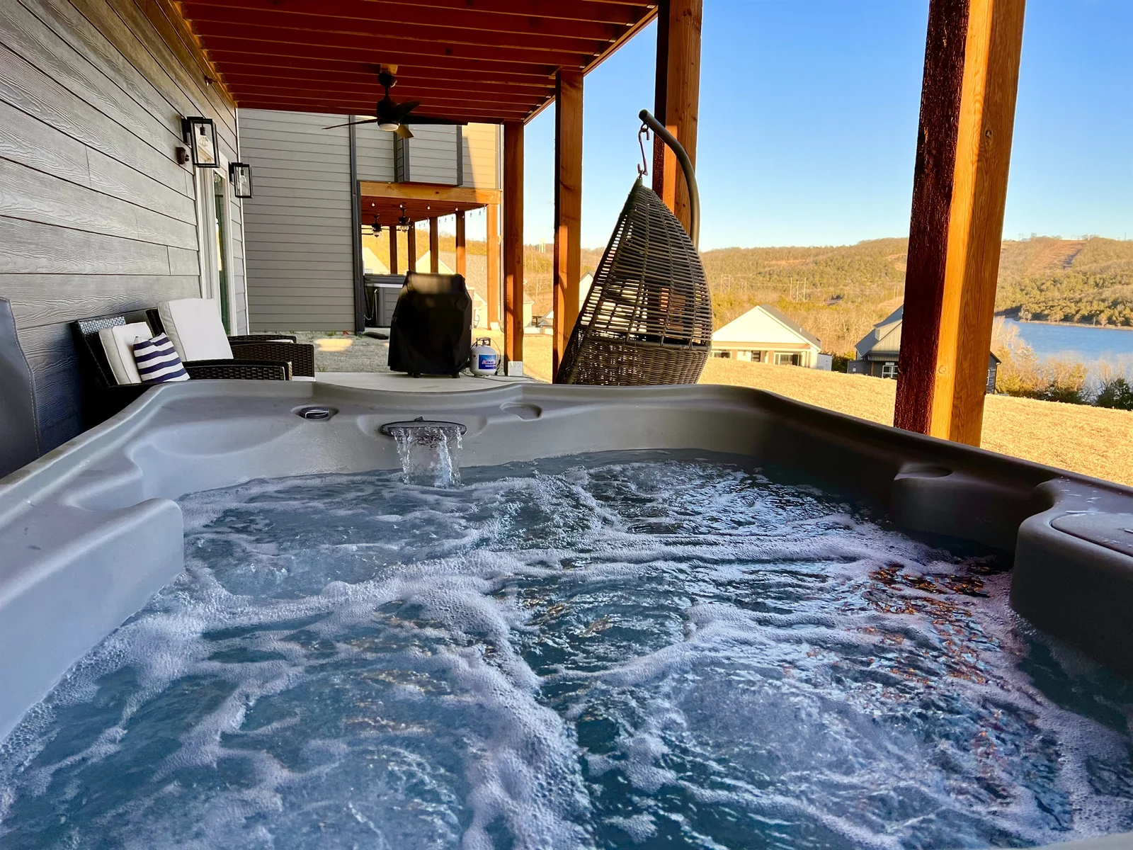 Private hot tub