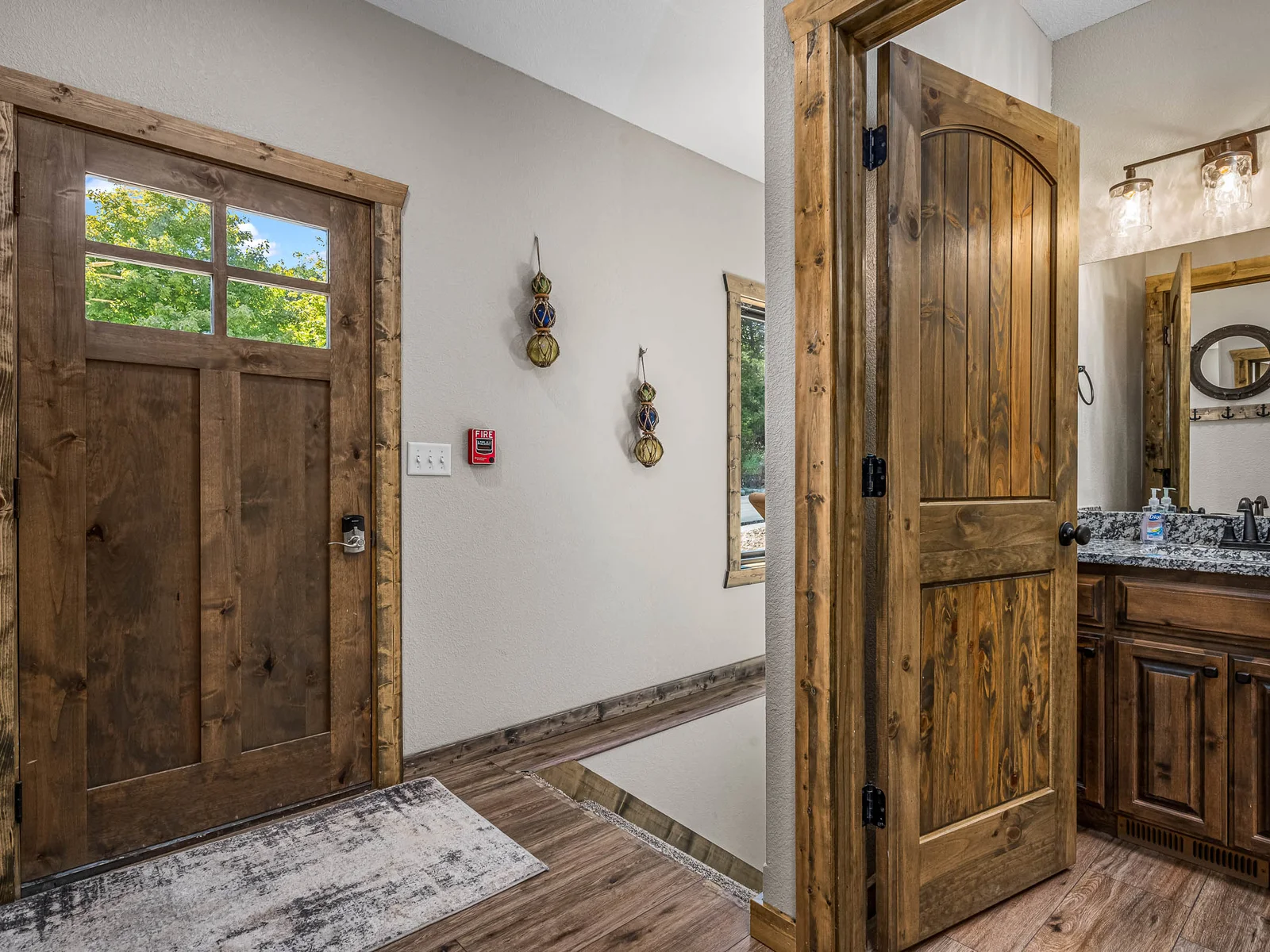 Entry with half bath