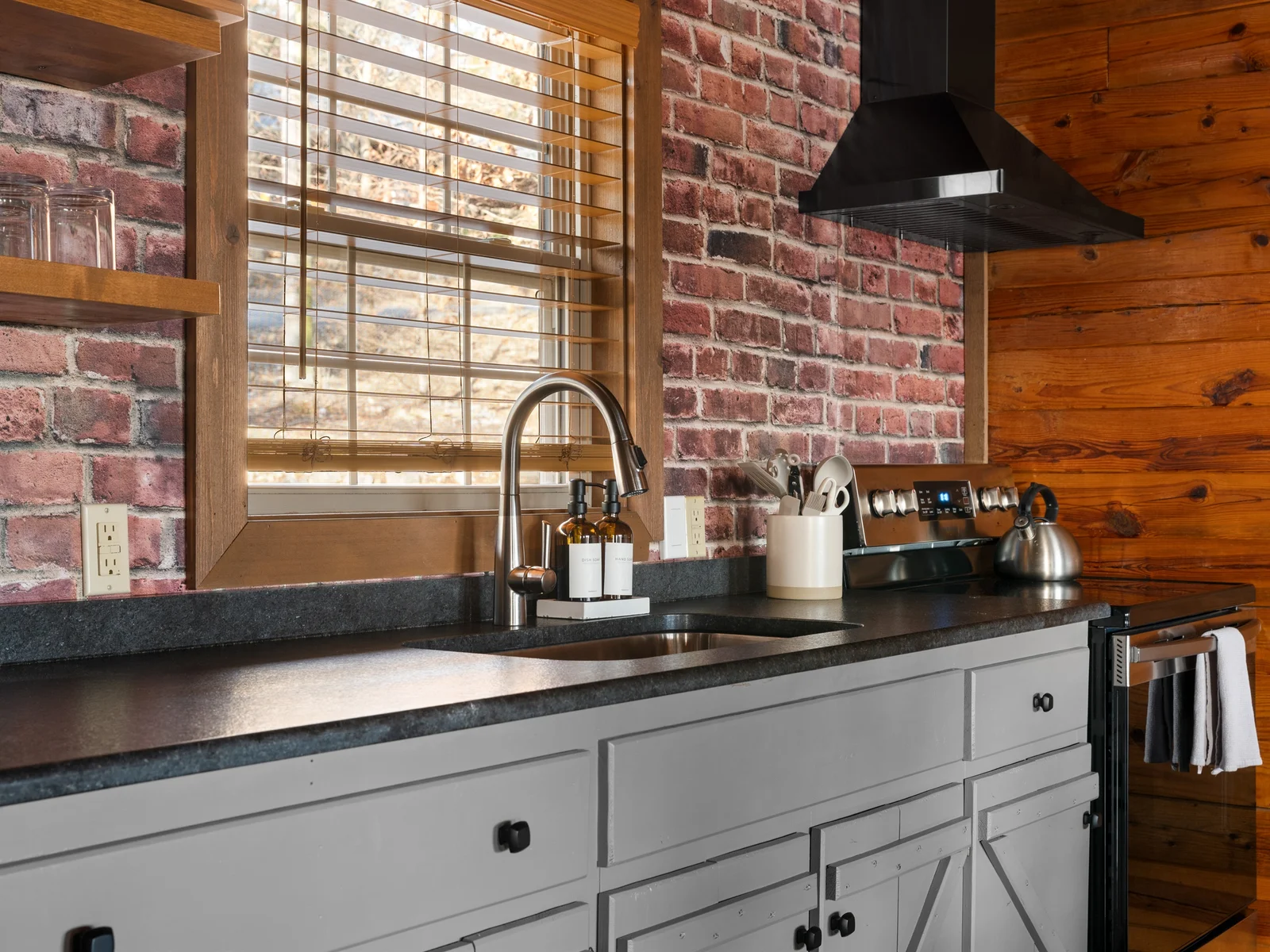 Your romantic retreat includes a kitchen made for inspired cooking