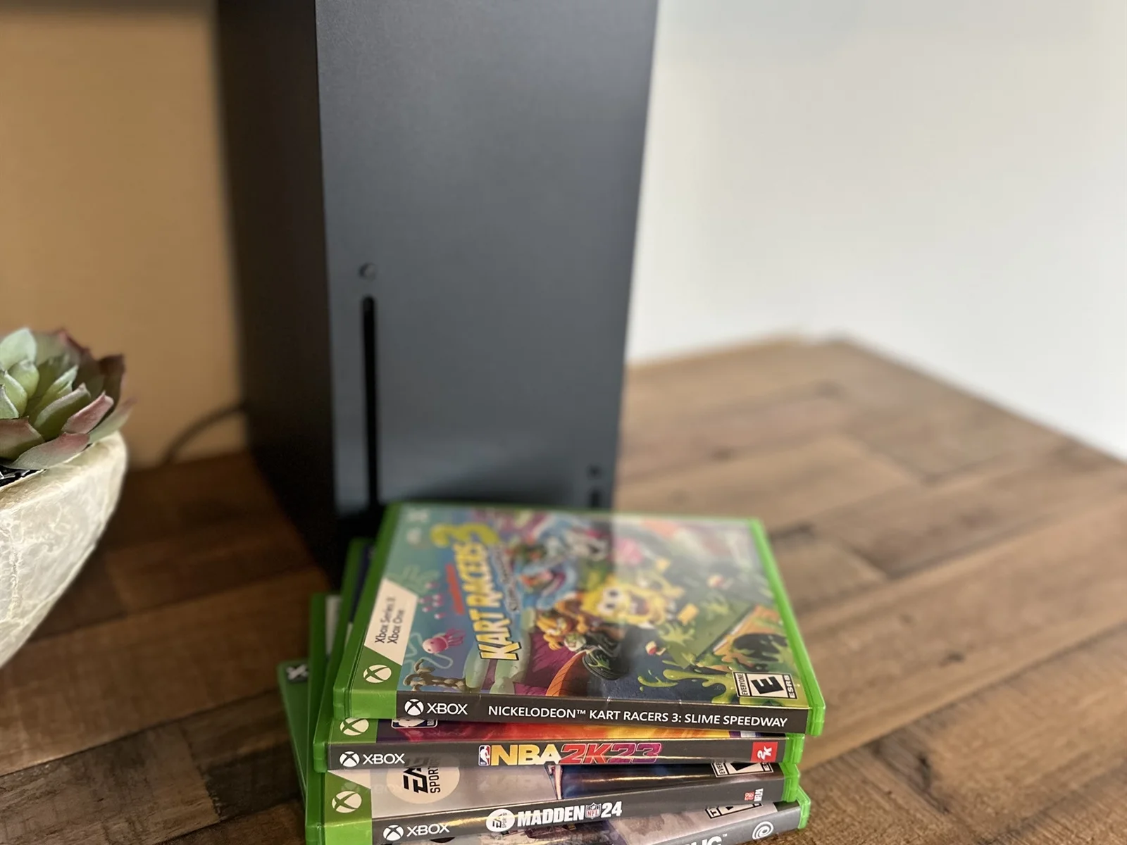 Xbox in lower living area