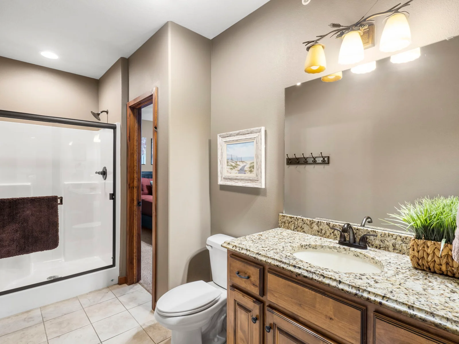 King #5/lower level guest bathroom