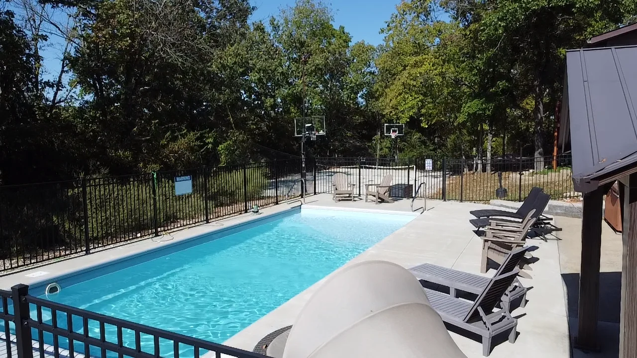 Our home includes a private pool & pickleball court!